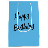 Sprungjahr Frosch zum Geburtstag Mittlere Geschenktüte (Rückseite)