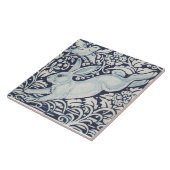 Sprungkaninchen, Blaublumentrivet der Vogelflotte Fliese (Seite)