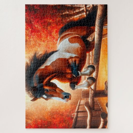 Sprungpferd Puzzle (Vertikal)