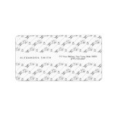 Sprungpferd | Reiten | Pferdetrainer Adressaufkleber (Vorne)