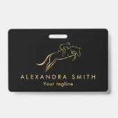 Sprungpferd | Reiten | Pferdetrainer Ausweis (Rückseite)