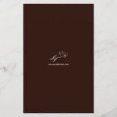 Sprungpferd | Reiten | Pferdetrainer Briefpapier (Rückseite)