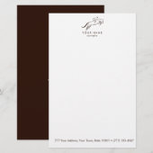 Sprungpferd | Reiten | Pferdetrainer Briefpapier (Vorne/Hinten)