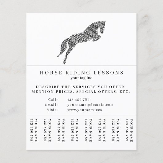 Sprungpferd | Reiten | Pferdetrainer Flyer (Vorne)