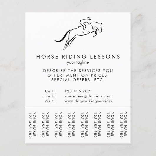 Sprungpferd | Reiten | Pferdetrainer Flyer (Vorne)