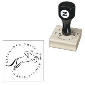 Sprungpferd | Reiten | Pferdetrainer Gummistempel (Stempel)