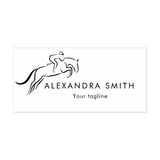 Sprungpferd | Reiten | Pferdetrainer Permastempel (Design)
