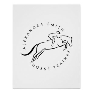Sprungpferd   Reiten   Pferdetrainer Poster