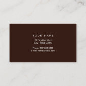 Sprungpferd | Reiten | Pferdetrainer Visitenkarte (Rückseite)