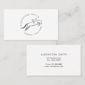 Sprungpferd | Reiten | Pferdetrainer Visitenkarte (Vorne/Hinten)