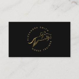 Sprungpferd | Reiten | Pferdetrainer Visitenkarte