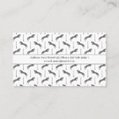 Sprungpferd | Scribble Horse | Gold Horse Visitenkarte (Rückseite)