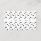 Sprungpferd | Scribble Horse | Gold Horse Visitenkarte (Vorderseite)