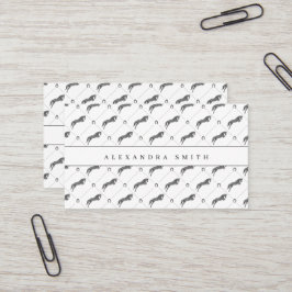 Sprungpferd | Scribble Horse | Gold Horse Visitenkarte