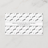 Sprungpferd | Scribble Horse | Gold Horse Visitenkarte (Rückseite)