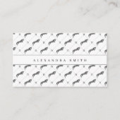 Sprungpferd | Scribble Horse | Gold Horse Visitenkarte (Vorderseite)