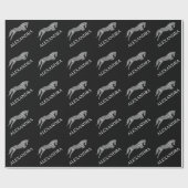 Sprungpferd | Scribble Horse | Pferdetrainer Geschenkpapier (Flach)