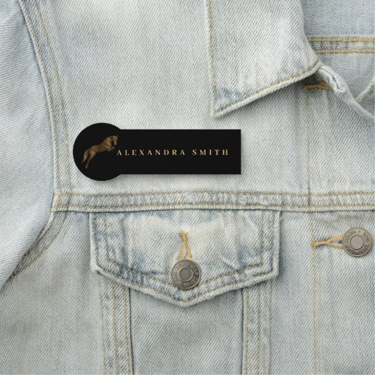 Sprungpferd | Scribble Horse | Pferdetrainer Namensschild (Beispiel)