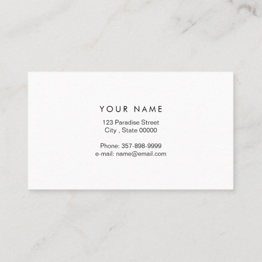 Sprungpferd | Scribble Horse | Pferdetrainer Visitenkarte (Rückseite)