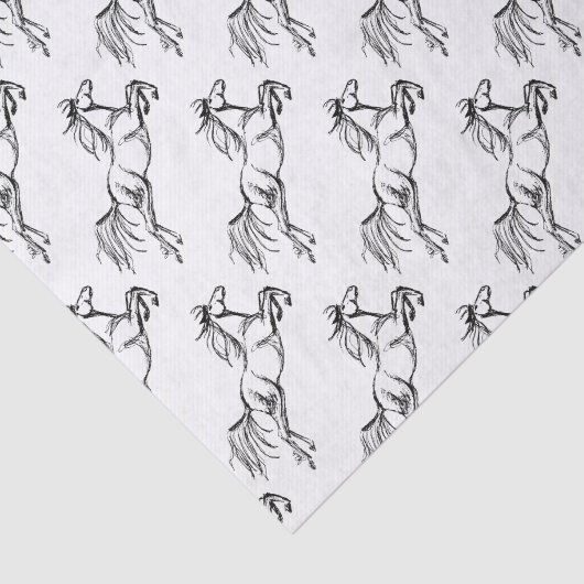 Sprungpferd Seidenpapier (Ausschnitt)