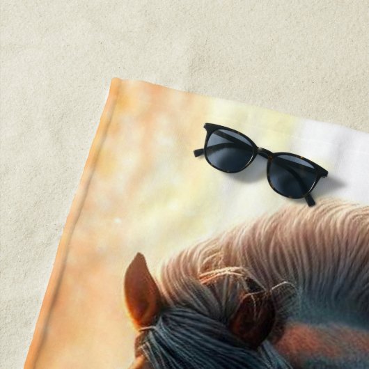 Sprungpferd Strandtuch (Beispiel)