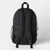 Sprungrucksack Bedruckter Rucksack (Rückseite)