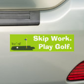 Sprungs-Arbeit. Spiel-Golf Autoaufkleber (Auf Auto)