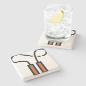 Sprungseil Steinuntersetzer (Seitenansicht)