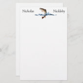 Sprungtrout Sportfischerei Briefpapier (Vorne/Hinten)