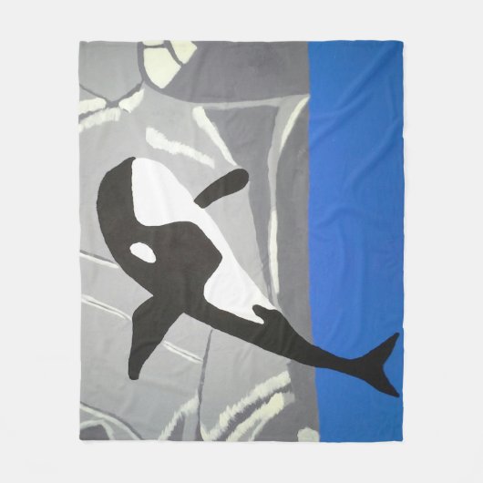 Sprungwal Fleecedecke (Vorderseite)