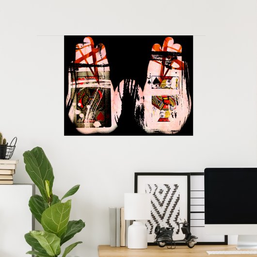 SPS-"Die Hand von David"-Poster Poster (Heimbüro)