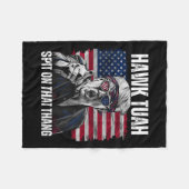 Spucke auf das Ding Funny Fleecedecke (Vorderseite (Horizontal))