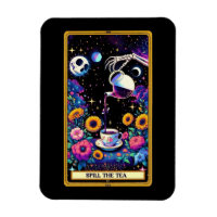 Spucken des Tee-Tarot-Kartenmagneten