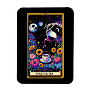 Spucken des Tee-Tarot-Kartenmagneten Magnet