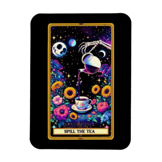 Spucken des Tee-Tarot-Kartenmagneten Magnet (Vertikal)