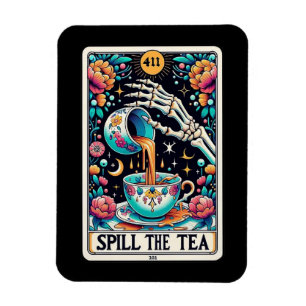 Spucken des Tee-Tarot-Kartenmagneten Magnet