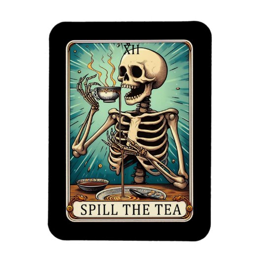 Spucken des Tee-Tarot-Kartenmagneten Magnet (Vertikal)