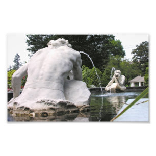 Spucken und Gamasche Fotodruck