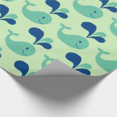 Spucken von Whale-Wrapping-Papier für Cartoon Geschenkpapier (Ecke)