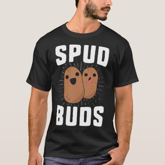 Spud Buds Funny Potato T - Shirt Friend Team Veget (Vorderseite)