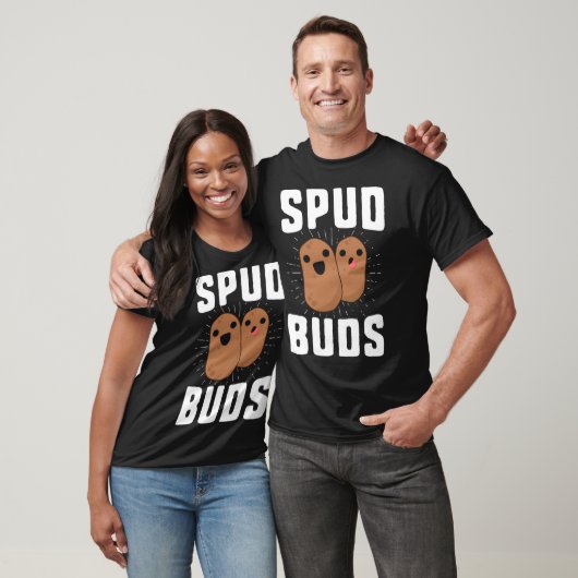 Spud Buds Funny Potato T - Shirt Friend Team Veget (Unisex)