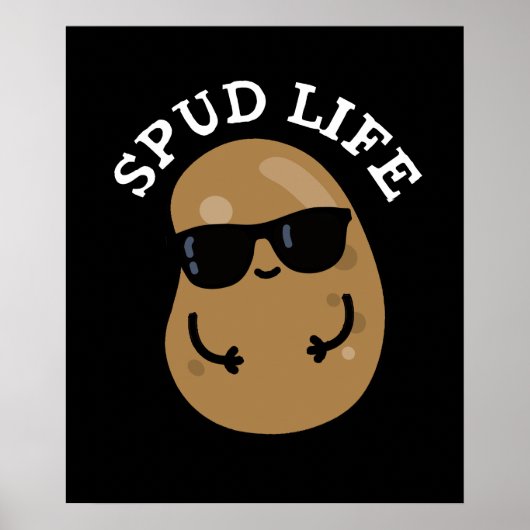 Spud Life Funny Potato Puppe Dark BG Poster (Vorne)