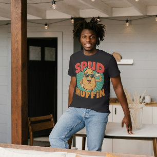 Spud Muffin - Funny Potato Food Puff Tri-Blend Shirt