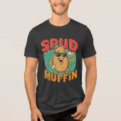 Spud Muffin - Funny Potato Food Puff Tri-Blend Shirt (Vorderseite)