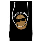 Spud Muffin Funny Potato Pun Dark BG Kleine Geschenktüte (Vorderseite)