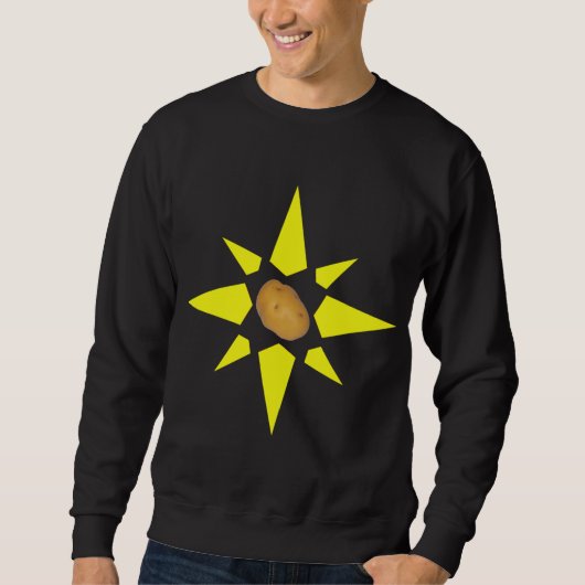 Spud Potato Food Koch Cook Sweatshirt (Vorderseite)