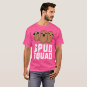 Spud Squad Funny Potato Friend Team Gemüse T-Shirt (Vorne ganz)