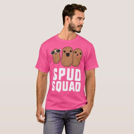 Spud Squad Funny Potato Friend Team Gemüse T-Shirt (Vorne ganz)