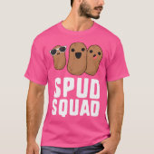 Spud Squad Funny Potato Friend Team Gemüse T-Shirt (Vorderseite)