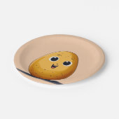 "Spud-tacular-Party-Teller" Pappteller (Schrägansicht)